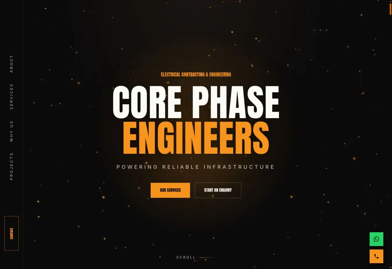 Core Phase Engineers website homepage
